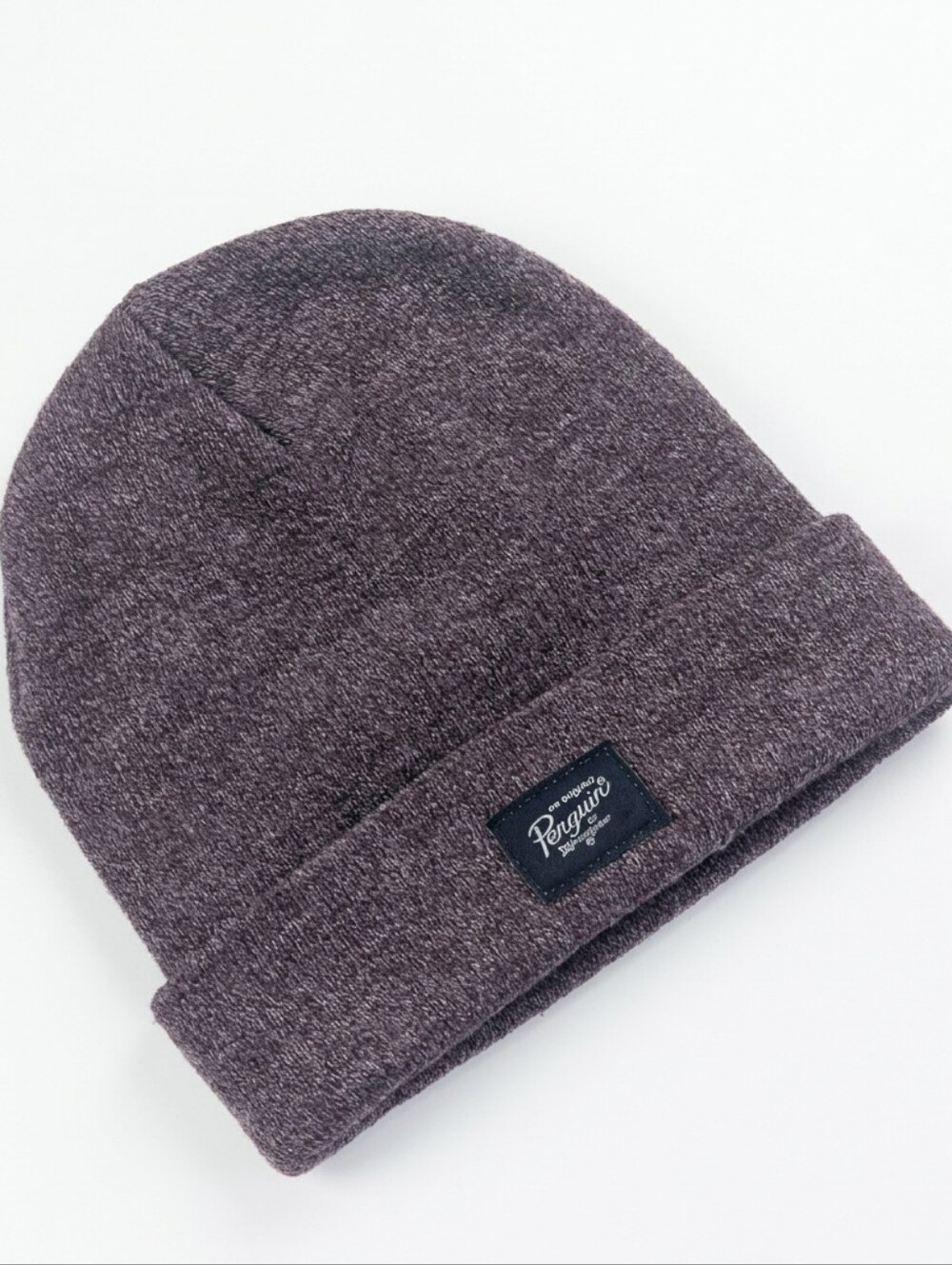 🔹(3for$20)🔹​Original Penguin Knit Cuffed Beanie Hat Heather Purple Gray